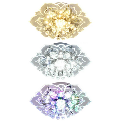 FloraLuxe – LED Crystal Flower Chandelier