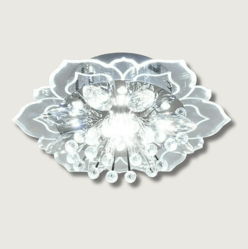 FloraLuxe – LED Crystal Flower Chandelier