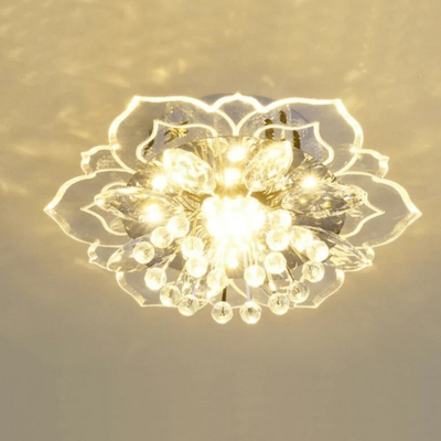 FloraLuxe – LED Crystal Flower Chandelier